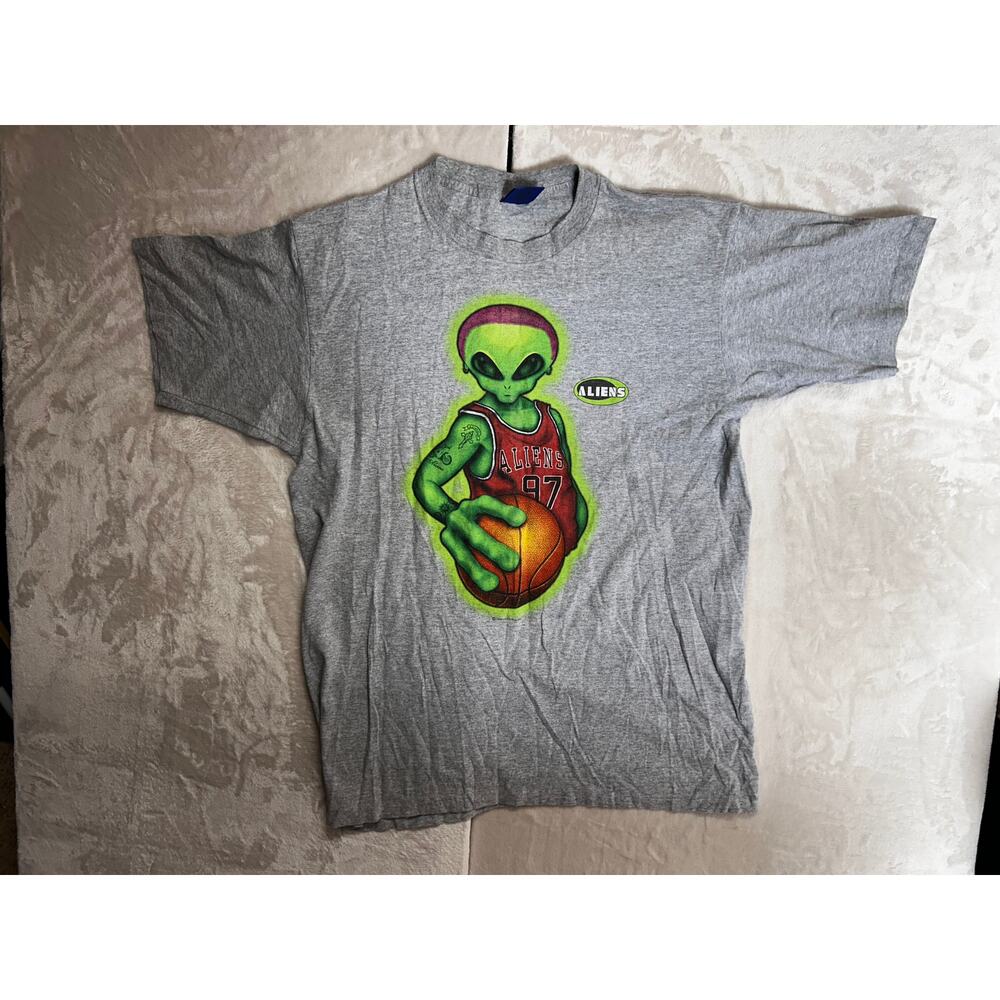 VTG 1996 Alien Workshop Dennis Rodman Shirt XL 90s Skate Collab Single Stitch